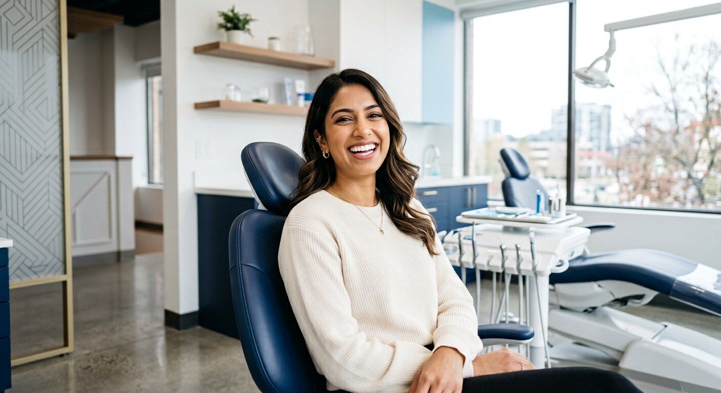 Smiling patient