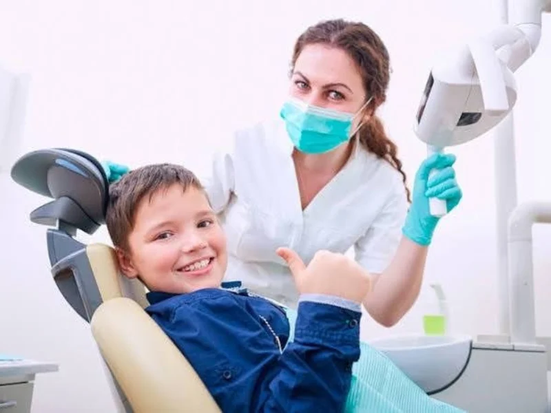 Paediatric dentistry, illustrative dental-care visual