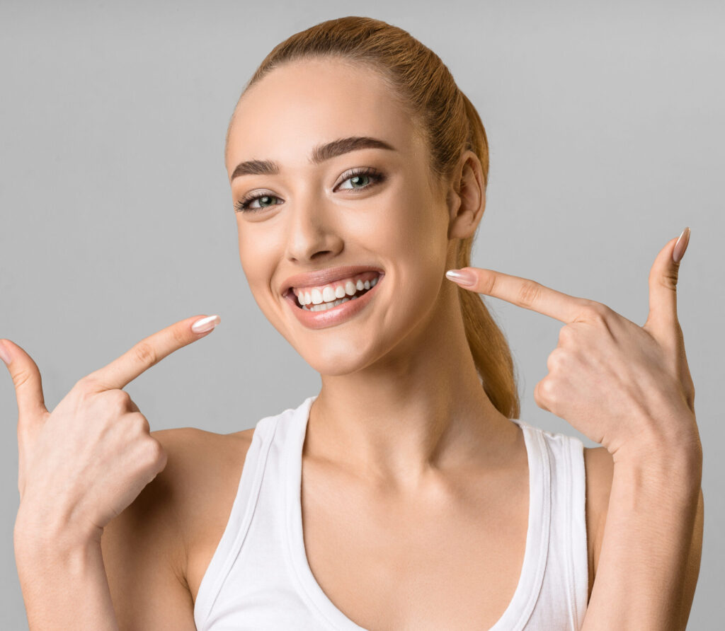 Oral health and smiles, illustrative dental-care visual